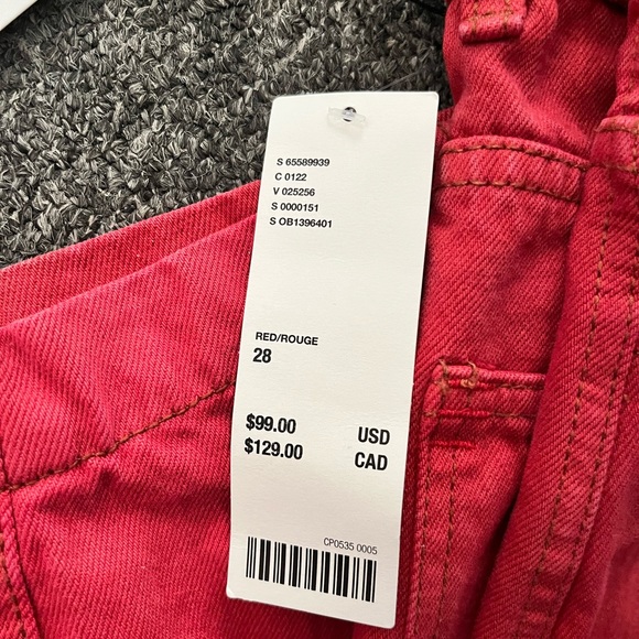 Super cool red BDG jeans BNWT - Picture 6 of 6